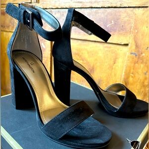 Worthington Black Suede Heels Size 9M